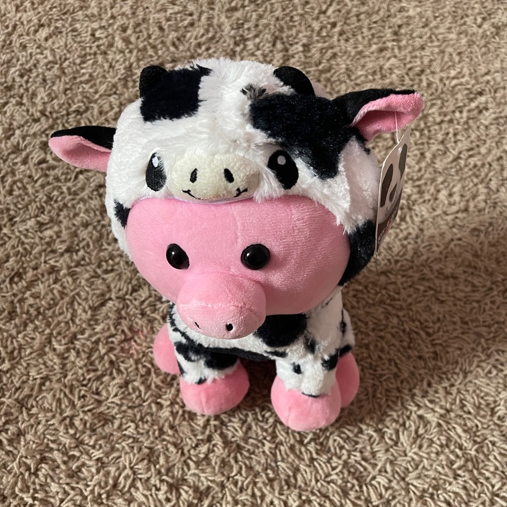Peek-A-Boo Plush Cow Stuffed Animal, Soft Farm Cow Toy, New with Tags